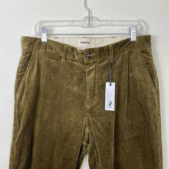 Taylor Stitch The Democratic Foundation Pant in Olive Cord Corduroy Pants 33 - Picture 3 of 9